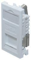 FACEPLATE, CAT6 OUTLET, ABS, WHITE