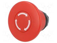 Switch: emergency stop; 22mm; Stabl.pos: 2; red; none; IP66; MPI ABB