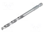 Drill bit; for metal; Ø: 5mm; L: 100mm; high speed steel; 1/4" ALPEN-MAYKESTAG