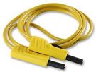 TEST LEAD, YELLOW, 1M, 60V, 16A