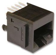 MOD CONN, RJ45 JACK, 8P8C, 1PORT, TH