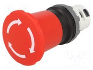 Switch: emergency stop; 22mm; Stabl.pos: 2; red; none; IP66; MPI ABB