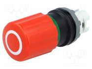 Switch: emergency stop; 22mm; Stabl.pos: 2; red; none; IP66; Pos: 2 ABB