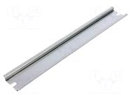 DIN rail; steel; zinc; L: 235mm; W: 35mm; TS35 FIBOX