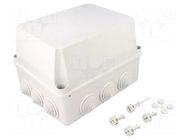 Enclosure: junction box; X: 181mm; Y: 231mm; Z: 160mm; wall mount ABB