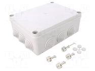 Enclosure: junction box; X: 181mm; Y: 231mm; Z: 89mm; wall mount ABB