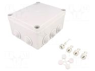 Enclosure: junction box; X: 145mm; Y: 170mm; Z: 87mm; wall mount ABB