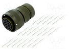 Connector: military; plug; female; PIN: 19; size 20; VG95234; olive AMPHENOL AIR