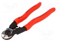 Cutters; for steel ropes; 10mm2 KNIPEX