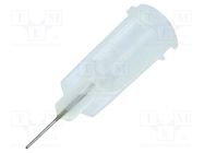 Needle: steel; 0.25"; Size: 27; straight; 0.2mm; Mounting: Luer Lock 