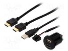 USB power supply; HDMI socket; Sup.volt: 12VDC; 5V/1A; 2m PER.PIC.