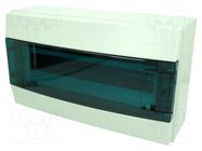 Enclosure: for modular components; IP65; grey; No.of mod: 18 ABB