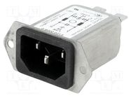 Connector: AC supply; socket; male; 10A; 250VAC; IEC 60320; C14 (E) SCHURTER