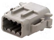 Connector: wire-wire; plug; female; DTM; PIN: 8; IP68; for cable DEUTSCH
