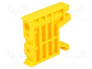 Holder; yellow; Width: 10mm; polyamide; TS35; -25÷120°C; UL94V-0 POKÓJ