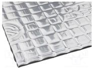 Damping mat; aluminium foil,butyl rubber; 750x540x2mm SILENT COAT