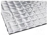 Damping mat; aluminium foil,butyl rubber; 750x540x2mm SILENT COAT
