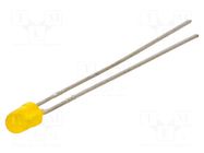 LED; yellow; 3mm; 3.8÷30mcd; 100°; Front: convex; 2÷2.5VDC LITEON