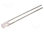 LED; green; 3mm; 599÷3000mcd; 45°; Front: convex; 2.54÷4VDC LITEON