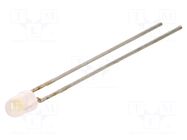 LED; white cold; 3mm; 140÷680mcd; 100°; Front: convex; 2.8÷3.6VDC LITEON