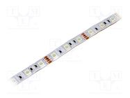 LED tape; RGB; 5060; 12V; LED/m: 60; 10mm; white PCB; IP67; 120° OPTOFLASH
