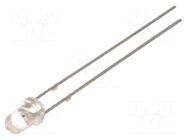 LED; green; 3mm; 3000÷4200mcd; 30°; Front: convex; 12VDC OPTOSUPPLY