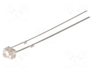 LED; green; 1.8mm; 3000mcd; 30°; Front: convex; 12VDC; No.of term: 2 OPTOSUPPLY