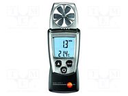 Thermoanemometer; 0.4÷20m/s; -10÷50°C; IP10; Pocket TESTO