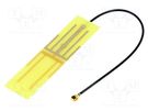 Antenna; WiFi; 3dBi; linear; for ribbon cable; 50Ω; 60x15x0.6mm SR PASSIVES
