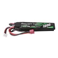 Gens ace 25C 1000mAh 3S1P 11.1V Nunchuck 3X Airsoft Gun Lipo Battery with T Plug, Gens ace