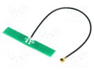 Antenna; GSM; 2dBi; linear; for ribbon cable; 50Ω; 40x6.5x1mm SR PASSIVES