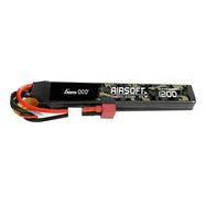 Gens Ace 25C 1200mAh 3S1P 11.1V Saddle Airsoft Gun Lipo Battery with T Plug, Gens ace