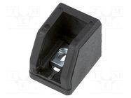 Holder; for profiles,glass mounting; Width of the groove: 5mm 