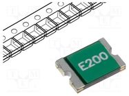 Fuse: PTC polymer; 2A; 1812 ECE