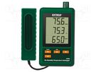 Data logger; CO2,temperature,humidity; ±0.8°C; ±4%; ±5%; 240g EXTECH