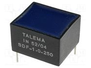 Inductor: wire; THT; 250uH; 1A; 354mΩ; -40÷125°C; 15x17.5x11mm TALEMA