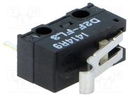 Microswitch SNAP ACTION; 1A/125VAC; 0.5A/30VDC; SPDT; ON-(ON) OMRON Electronic Components