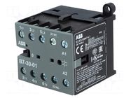 Contactor: 3-pole; NO x3; Auxiliary contacts: NC; 110÷127VAC; 7A ABB