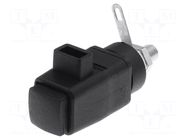 Laboratory clamp; black; 300VDC; 16A; screw,spring clamp; nickel SCHÜTZINGER