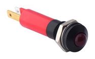 LED PANEL INDICATOR, RED, 8MM, 12V