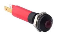 LED PANEL INDICATOR, RED, 8MM, 12V