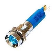 LED PANEL INDICATOR, BLUE, 8MM, 12V