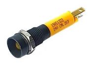 LED PANEL INDICATOR, YELLOW, 8MM, 24V