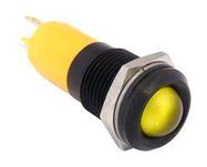 LED PANEL INDICATOR, YELLOW, 14MM, 24V