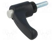 Lever; adjustable; Thread len: 20mm; Lever length: 44mm; -30÷130°C ELESA+GANTER