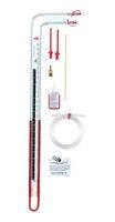 U-INCLINED MANOMETER, CLEAR, 16INCH-H2O