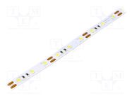 LED tape; white neutral; 2835; 12V; LED/m: 60; 10mm; white PCB; 120° OPTOFLASH