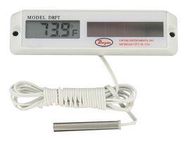 DIGITAL SOLAR-POWERED THERMOMETER, WHIT