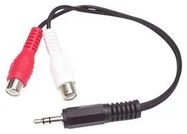 CBL ASSY, 3.5MM MINI JACK SKT-RCA PG X 2