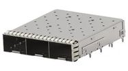 CONN CAGE, ZSFP+, 1X3 GANGED, PRESS FIT